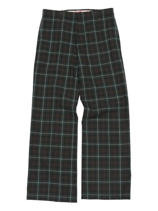 Stockholm Surfboard Club Stockholm Surfboard Club チェック柄パンツ - ブラウンの商品画像