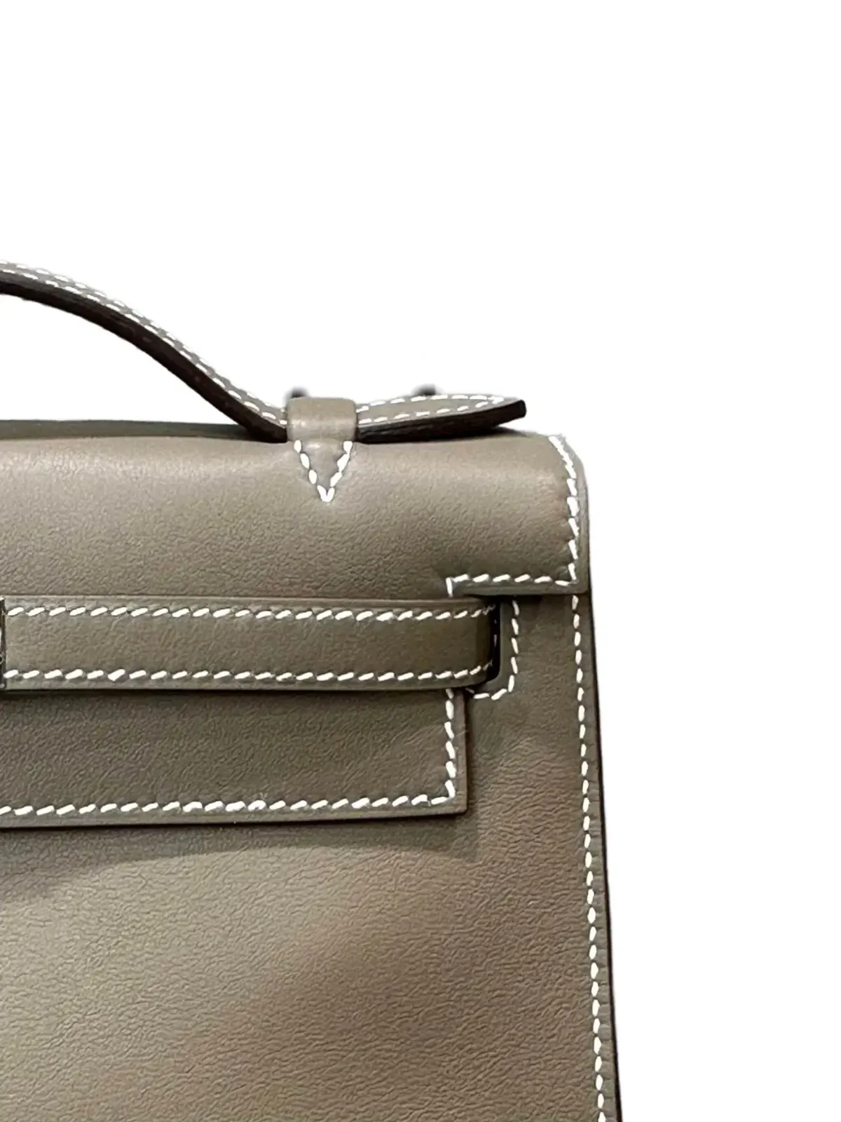 Hermès ケリーポシェット スウィフト パラジウム金具 クラッチバッグ - ブラウン - 画像5