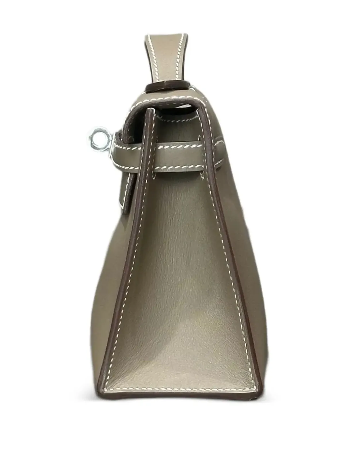 Hermès ケリーポシェット スウィフト パラジウム金具 クラッチバッグ - ブラウン - 画像3