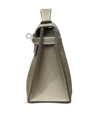 Hermès ケリーポシェット スウィフト パラジウム金具 クラッチバッグ - ブラウン - サムネイル3