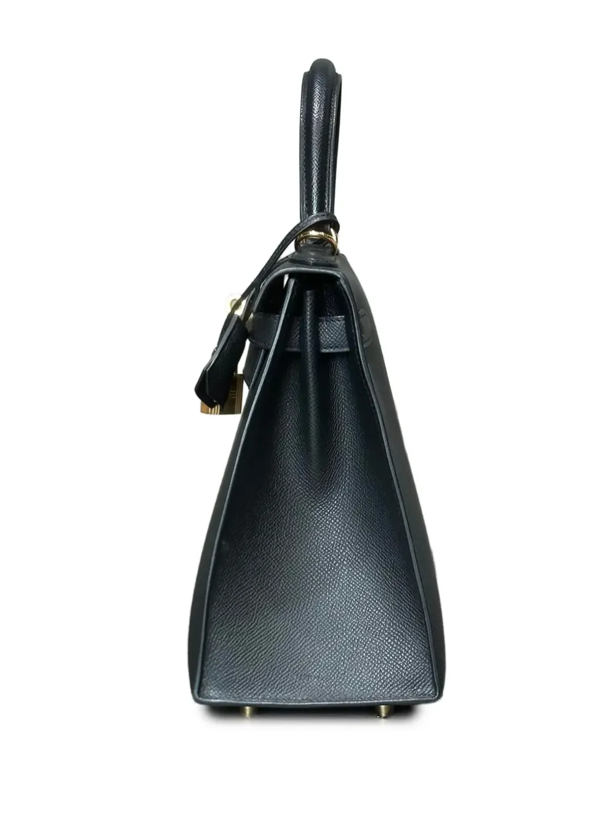 Hermès ビンテージ 2024年 Kelly Sellier エプソム レザー トップハンドル ハンドバッグ ゴールド金具 ブラック - 画像2