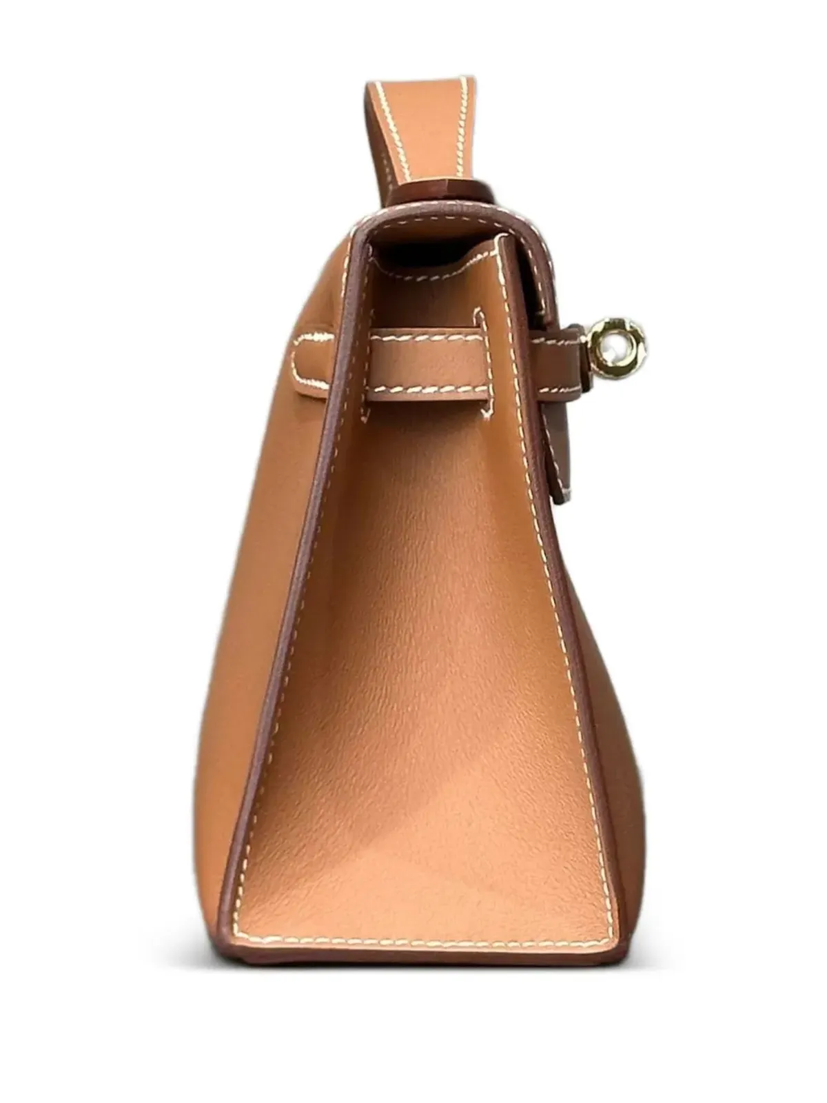 Hermès ビンテージ 2025年 ケリー・ポシェット・スイフト ゴールドトーン金具 クラッチバッグ - ブラウン - 画像3