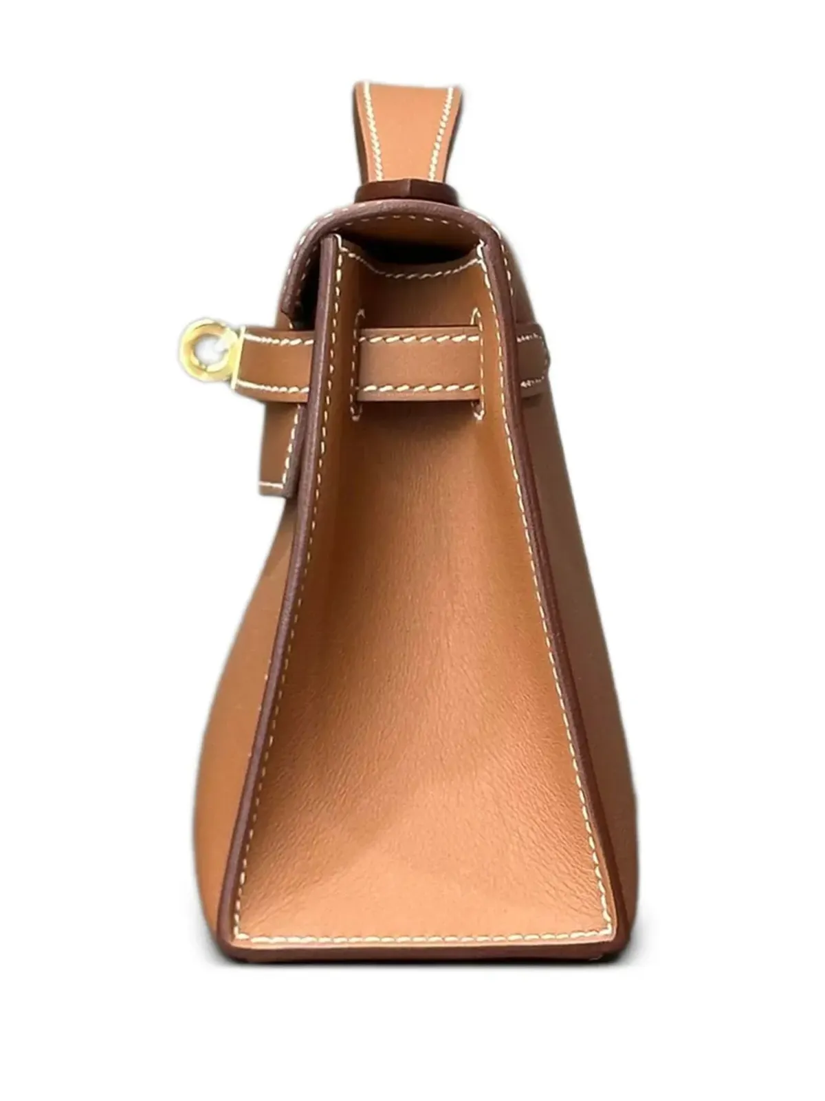 Hermès ビンテージ 2025年 ケリー・ポシェット・スイフト ゴールドトーン金具 クラッチバッグ - ブラウン - 画像4