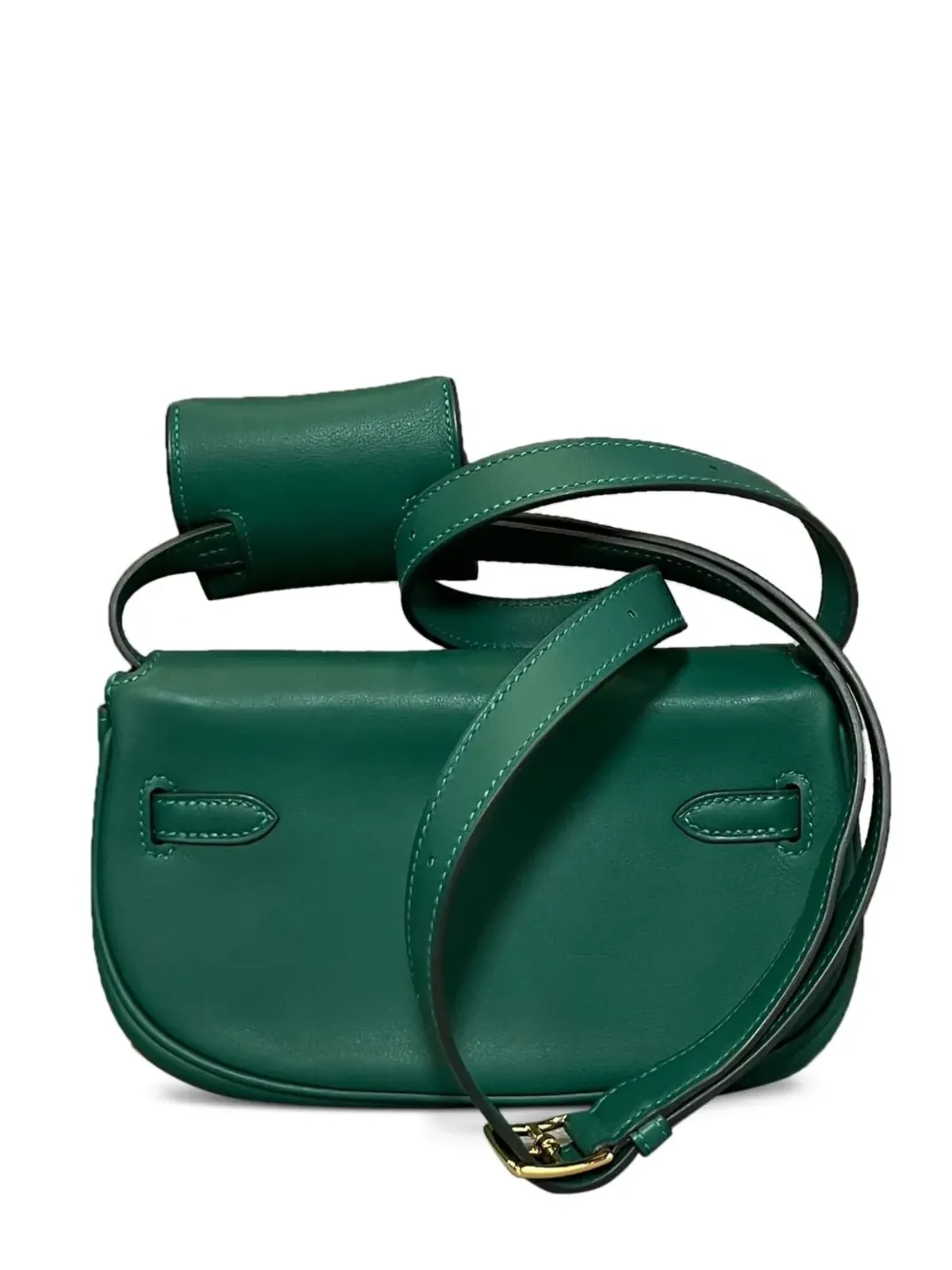 Hermès ビンテージ 2024 ケリー・ムーヴ スイフトレザー ゴールド金具 クロスボディバッグ グリーン - 画像2