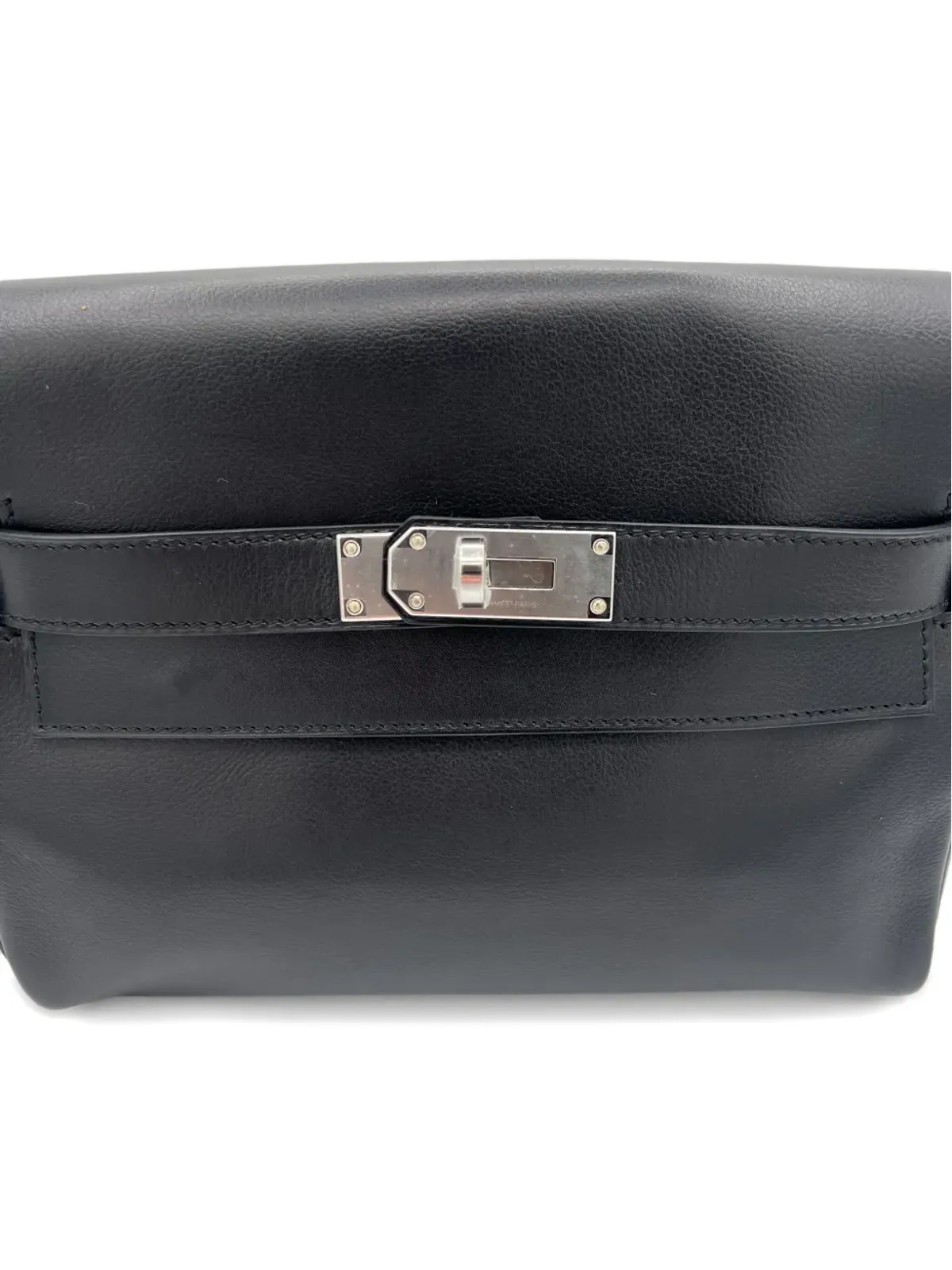 ビンテージ Hermès Pre-Owned ケリー・メッセンジャー Swiftレザー パラジウム金具 バッグ - 画像5