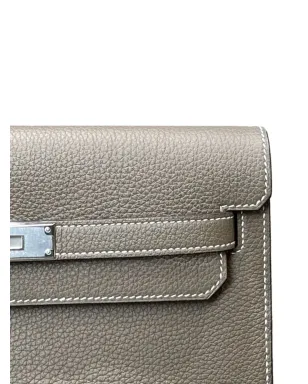 Hermès ビンテージ ケリー デペシュ 25 エトープ トーゴ クラッチバッグ - サムネイル3