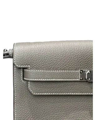 Hermès ビンテージ ケリー デペシュ 25 エトープ トーゴ クラッチバッグ - サムネイル4