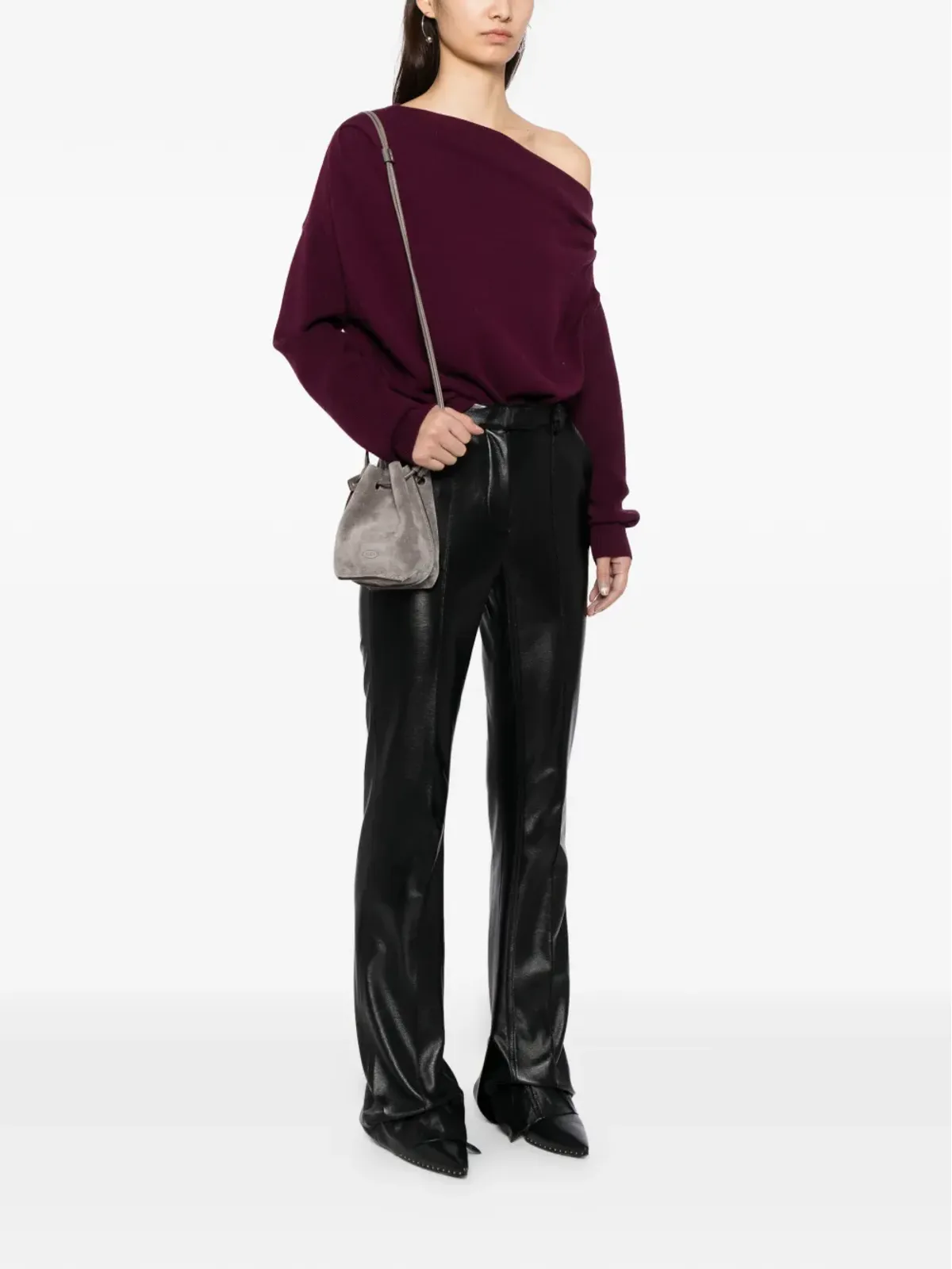 Tod's ミニスエード バケットバッグ - グレー - 画像2