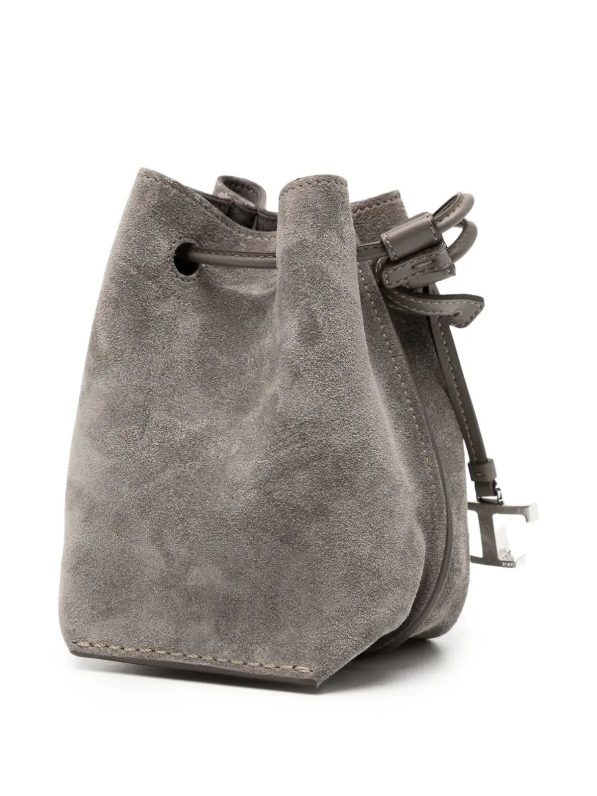Tod's ミニスエード バケットバッグ - グレー - 画像3