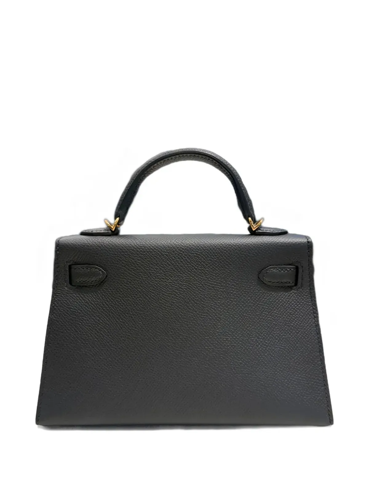 Hermès ビンテージ ミニ ケリー セリエ 20 エプソン レザー ゴールド金具 トートバッグ ブラック - 画像2