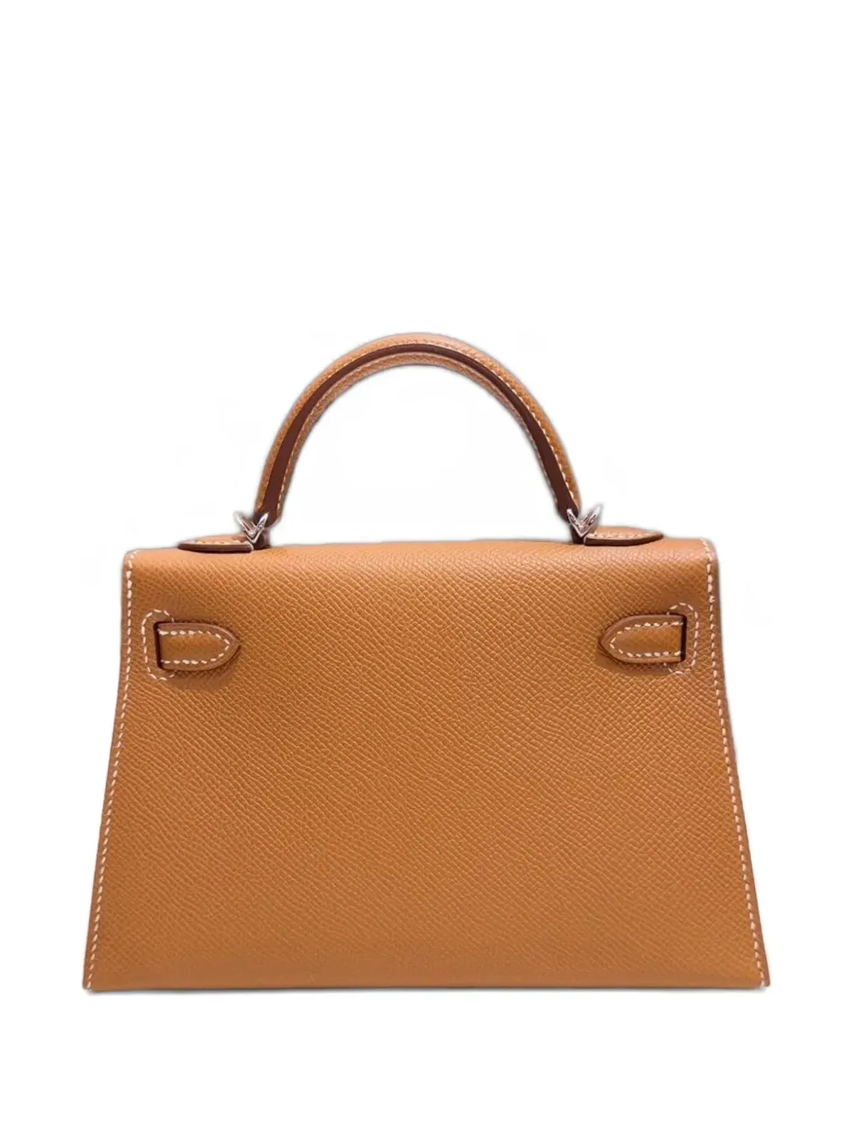 Hermès ビンテージ 2024 ミニ ゴールド ケリー・セリエ 20 エプソム レザー パラジウム金具 トートバッグ ブラウン - 画像2