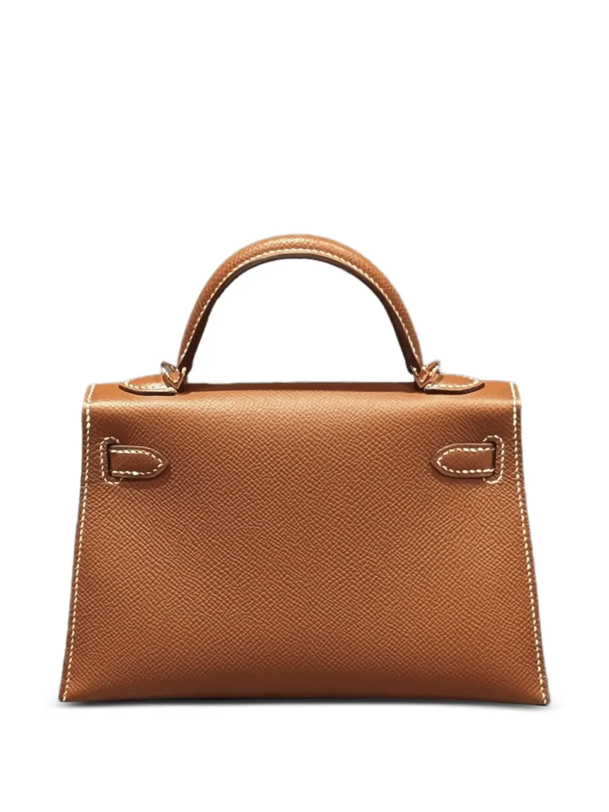 Hermès ビンテージ ミニ ゴールド ケリー・セルリエ エプソム トートバッグ - ブラウン - 画像2