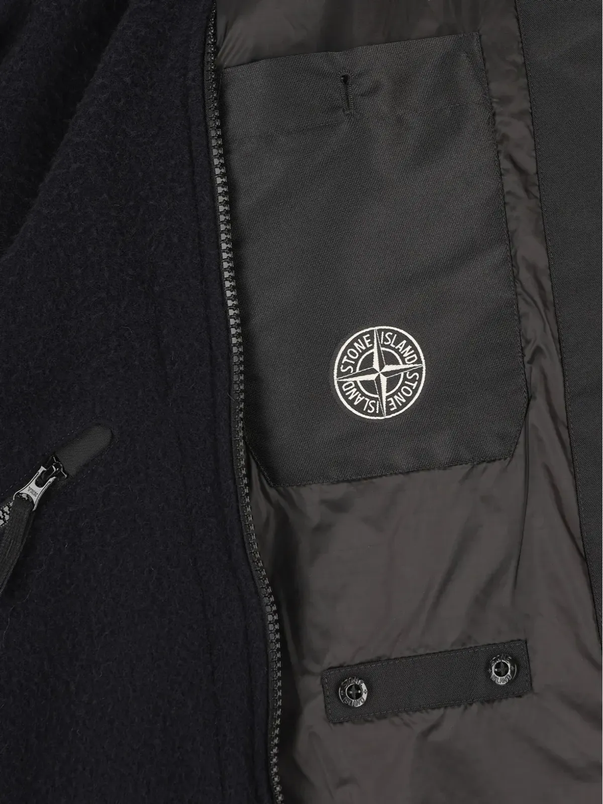 Stone Island フード付きジップアップジャケット - ブルー - 画像4