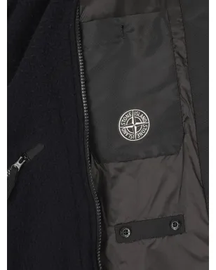 Stone Island フード付きジップアップジャケット - ブルー - サムネイル4