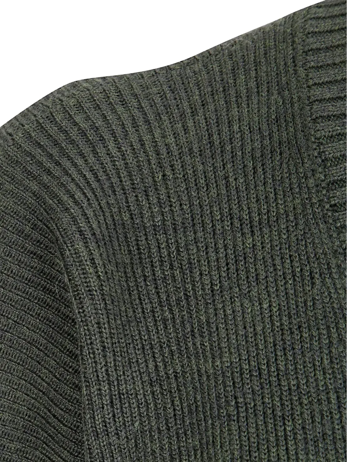 Archivio B Vネックリブニットセーター - 画像3