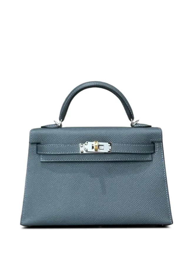 Hermès Pre-Owned Hermès ビンテージ ミニ Kelly Sellier エプソム レザー エレクトラム金具 トートバッグ ブルーの商品画像