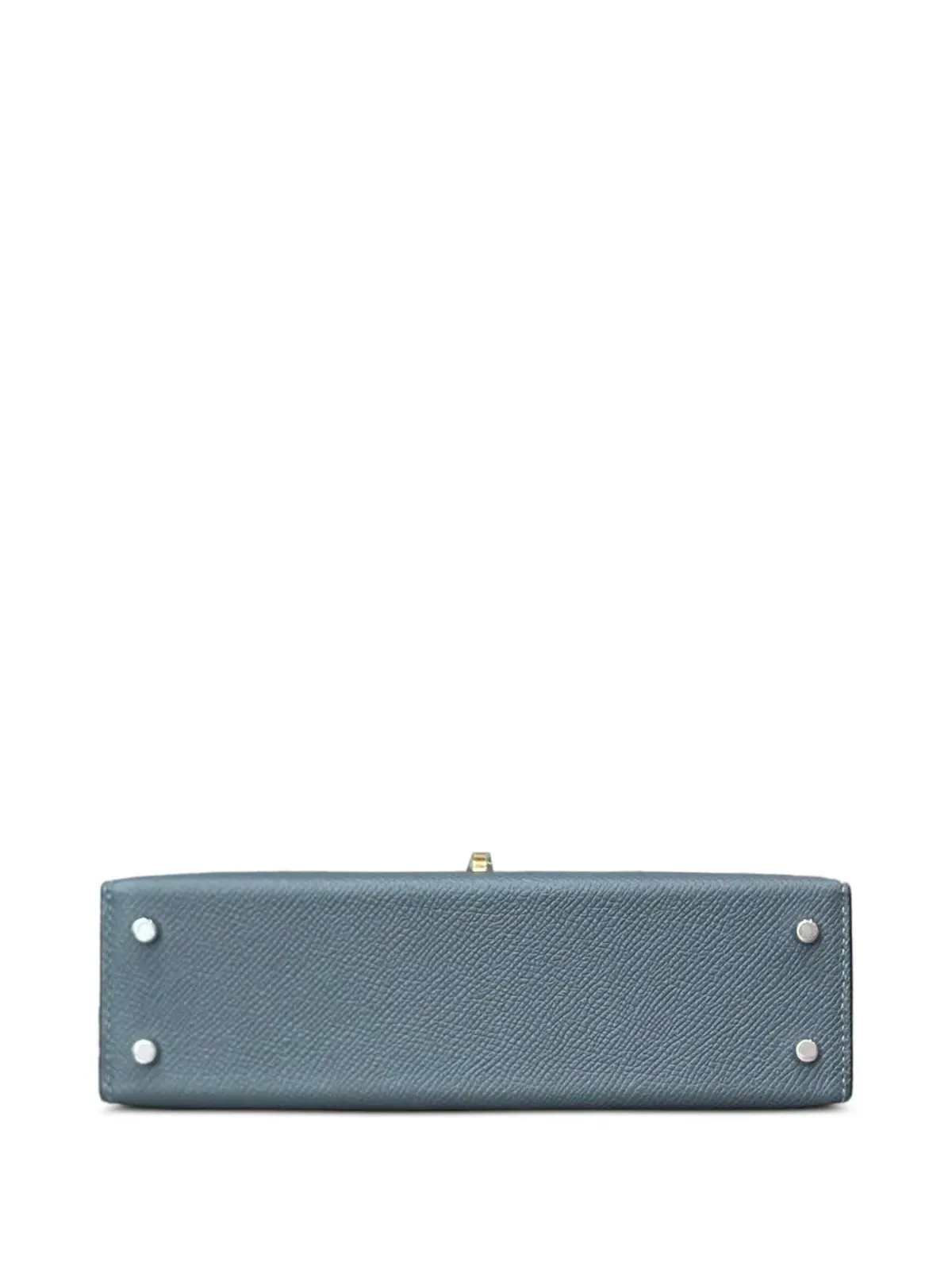 Hermès ビンテージ ミニ Kelly Sellier エプソム レザー エレクトラム金具 トートバッグ ブルー - 画像5