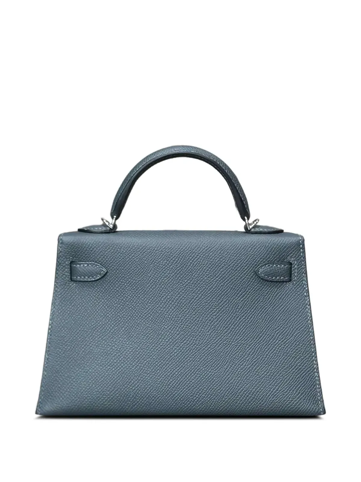 Hermès ビンテージ ミニ Kelly Sellier エプソム レザー エレクトラム金具 トートバッグ ブルー - 画像2