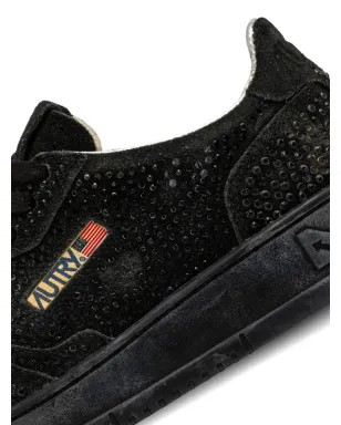 Autry Medalist Low Sue Strass スニーカー（ブラック） - サムネイル5