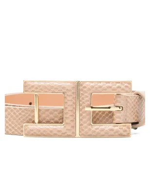 Elisabetta Franchi エンボス加工 バックル付きベルト - サムネイル2