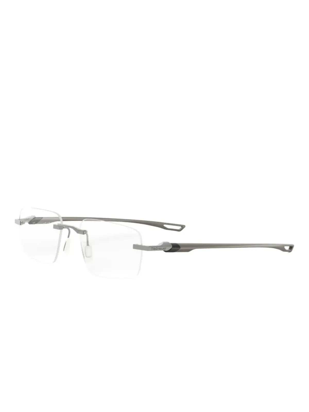 Tag Heuer Eyewear 矩形リムレス眼鏡 - シルバー - 画像2