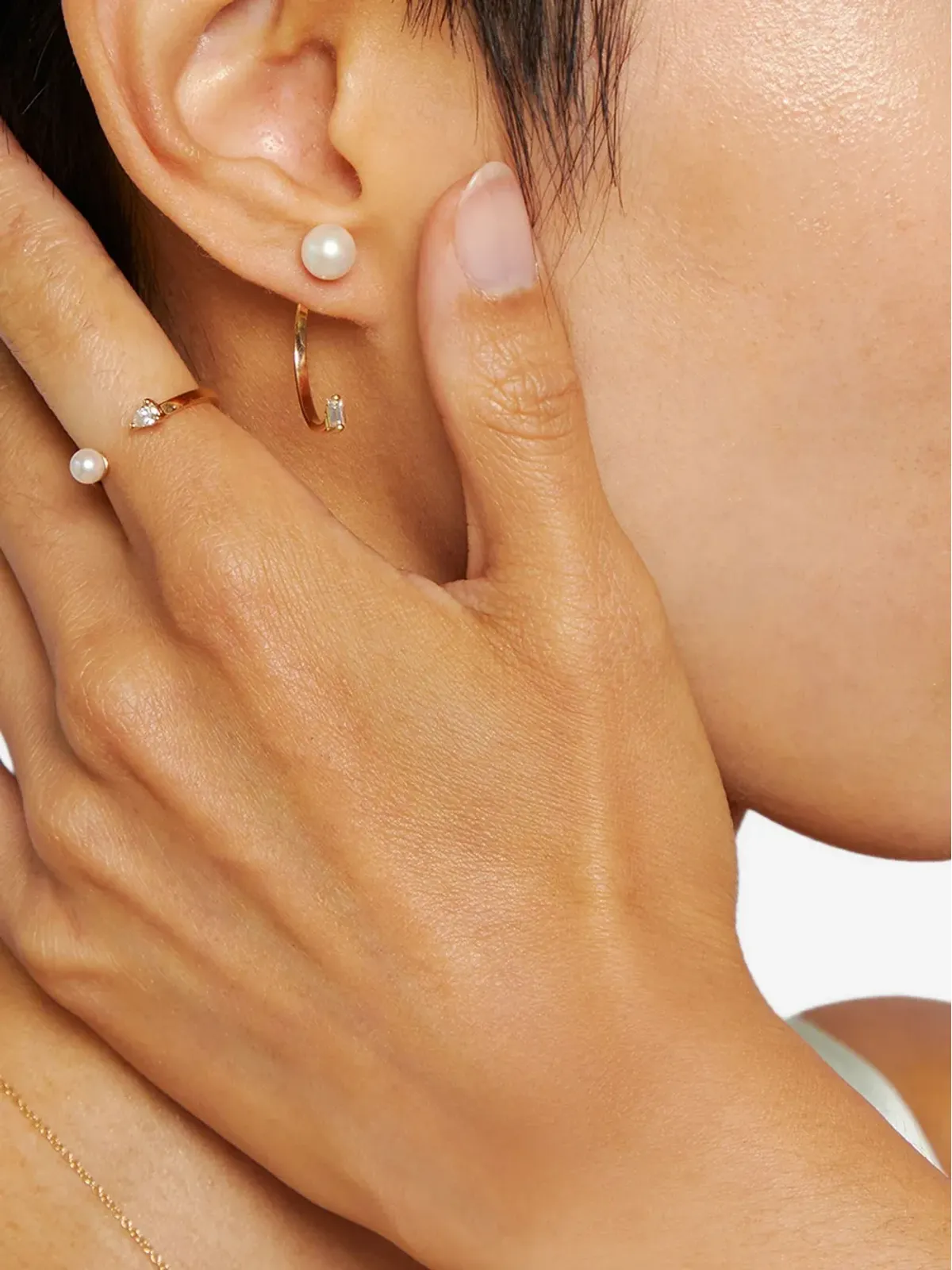 Delfina Delettrez 18K イエローゴールド Dots ダイヤモンド イヤリング - 画像2