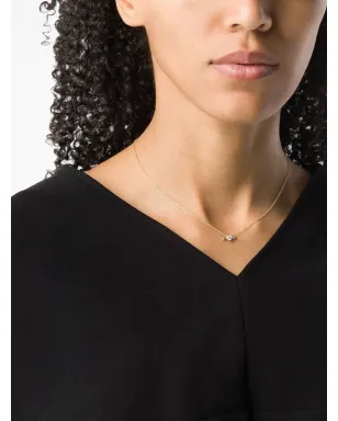 Delfina Delettrez 18Kイエローゴールドとホワイトゴールド ツーインワン ダイヤモンド ネックレス - サムネイル2