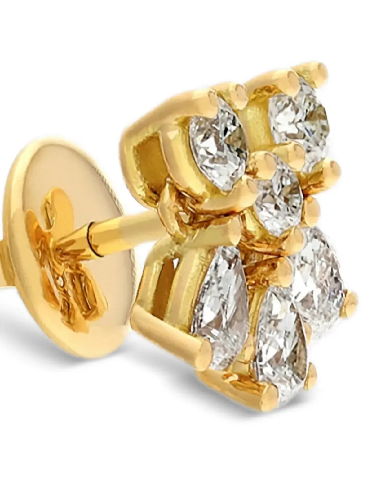 Delfina Delettrez 18K イエローゴールド ダンシングダイヤモンド イヤリング - 画像3