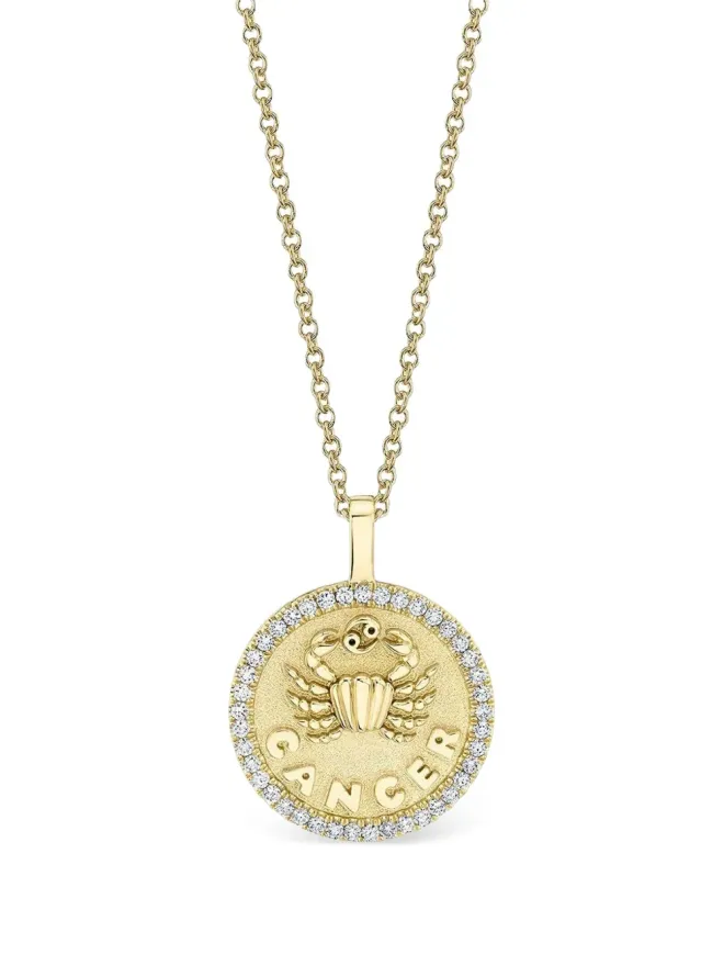 Anita Ko Anita Ko 18K イエローゴールド ダイヤモンドフレーム かに座ペンダント ネックレスの商品画像