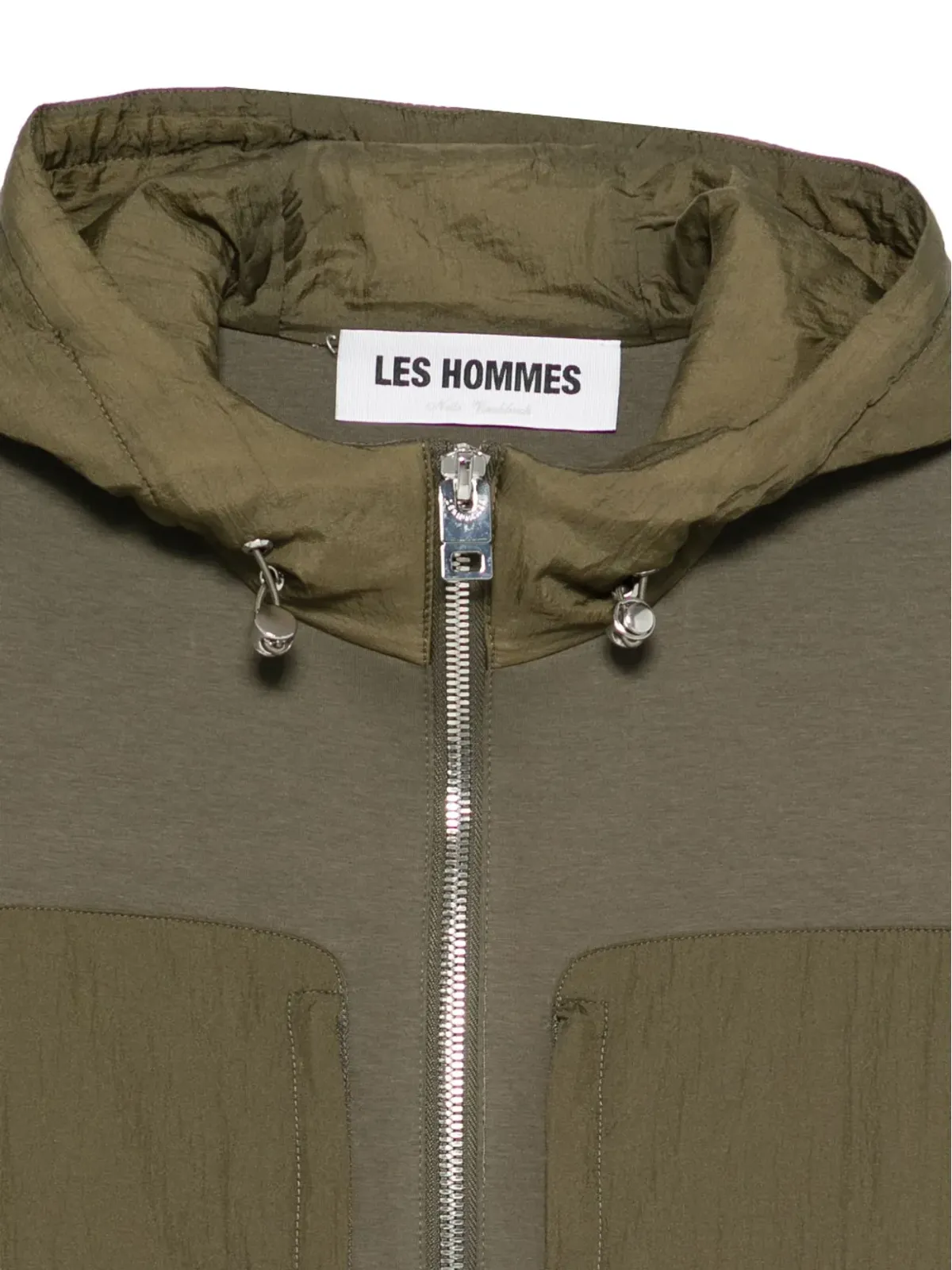 LES HOMMES zip-up hooded jacket - 画像3