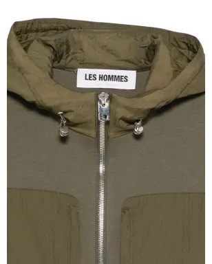 LES HOMMES zip-up hooded jacket - サムネイル3