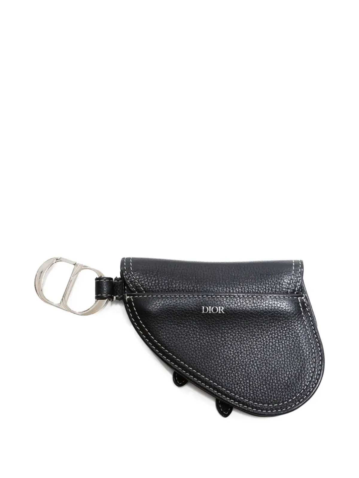 ビンテージ Christian Dior ミニサドルポーチ バッグチャーム - ブラック - 画像2