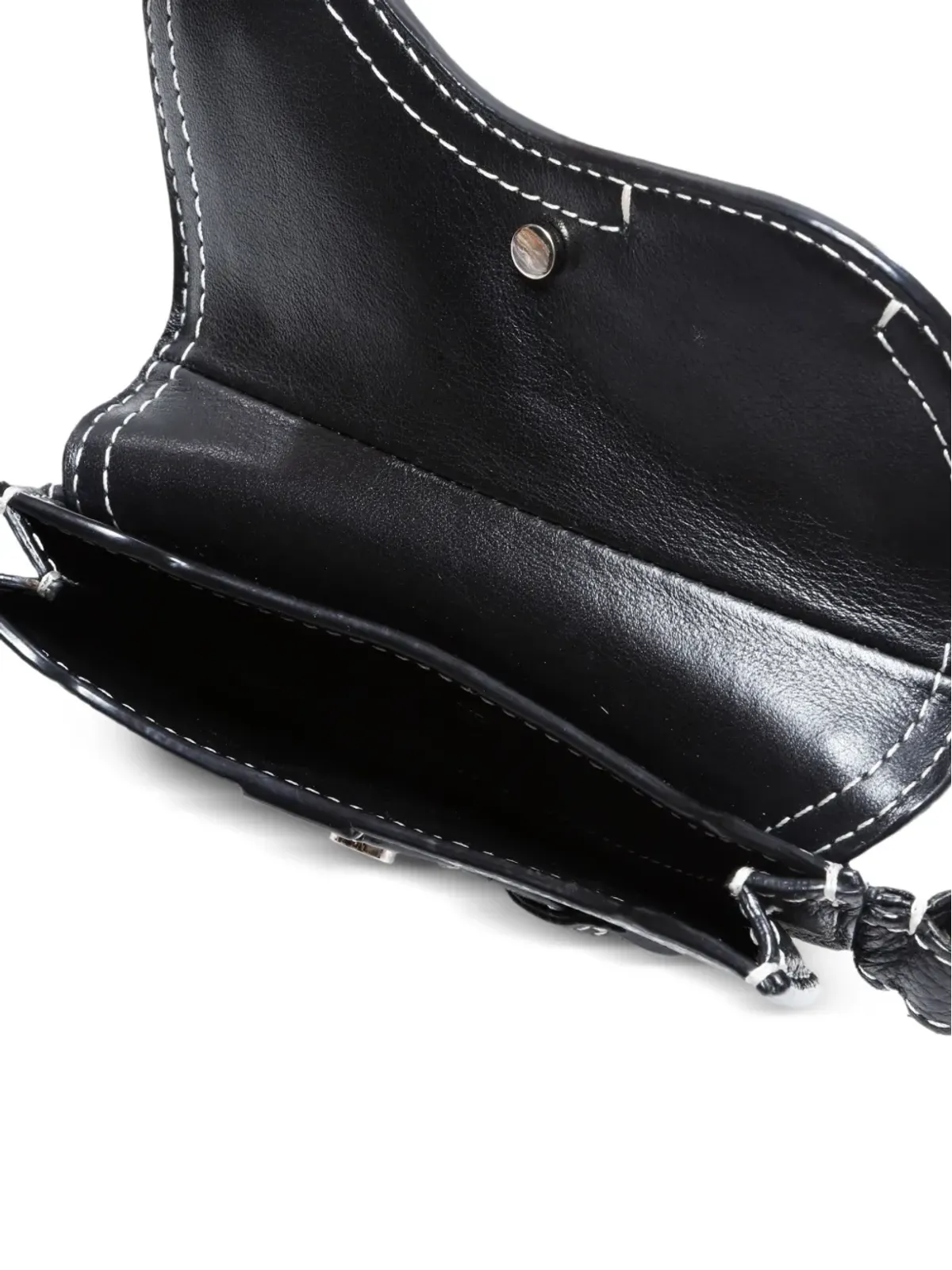 ビンテージ Christian Dior ミニサドルポーチ バッグチャーム - ブラック - 画像4
