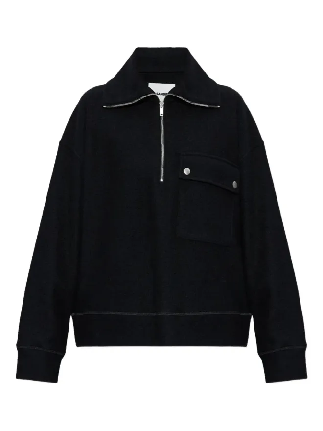 JIL SANDER+ JIL SANDER+ 半ジップ長袖スウェットシャツの商品画像