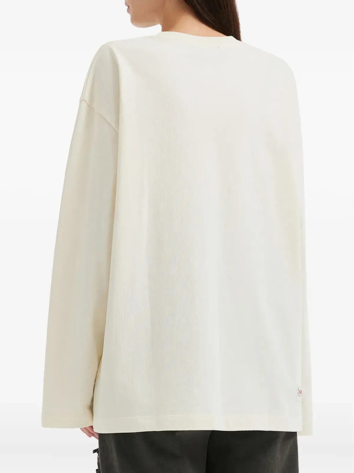 Mini Cream グラフィックプリント ロングスリーブTシャツ - 画像4