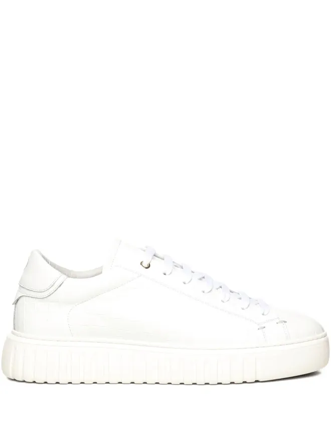 Giuliano Galiano Giuliano Galiano Mars Crock レザー スニーカー - ホワイトの商品画像