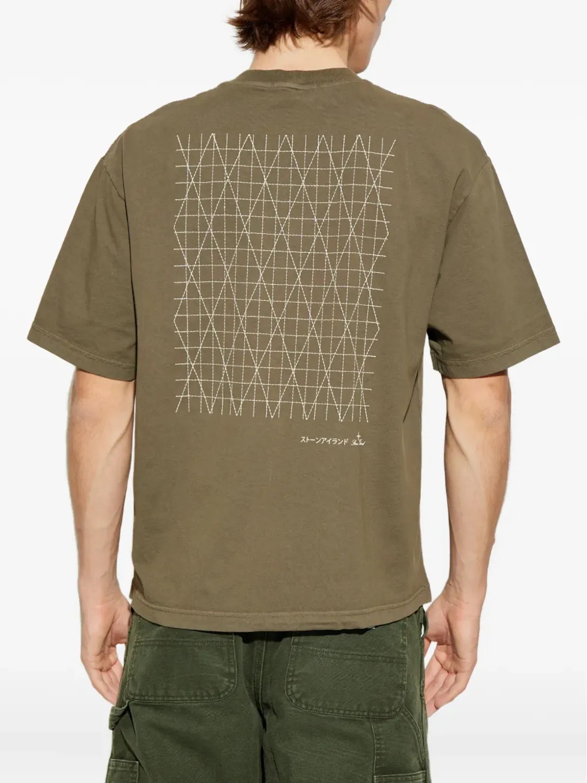 Stone Island ステッチディテール Tシャツ - ブラウン - 画像4