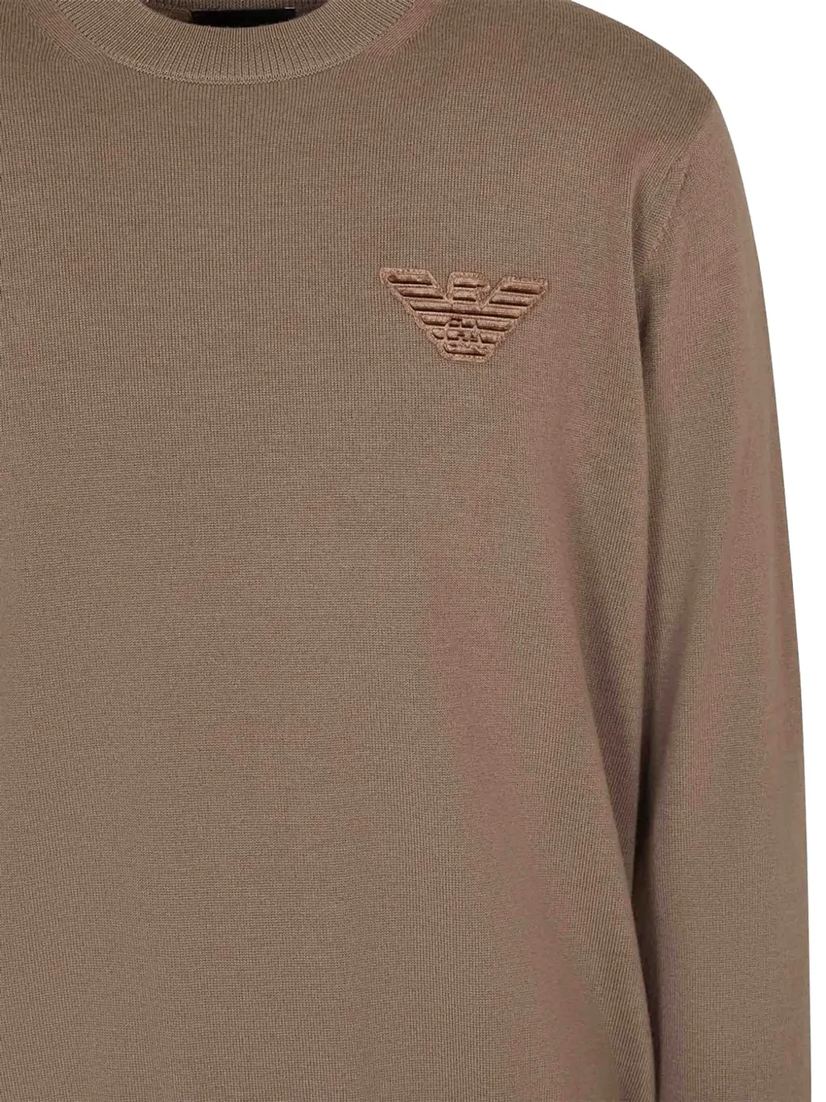 Emporio Armani 刺繍入り クルーネック ニット セーター - 画像3