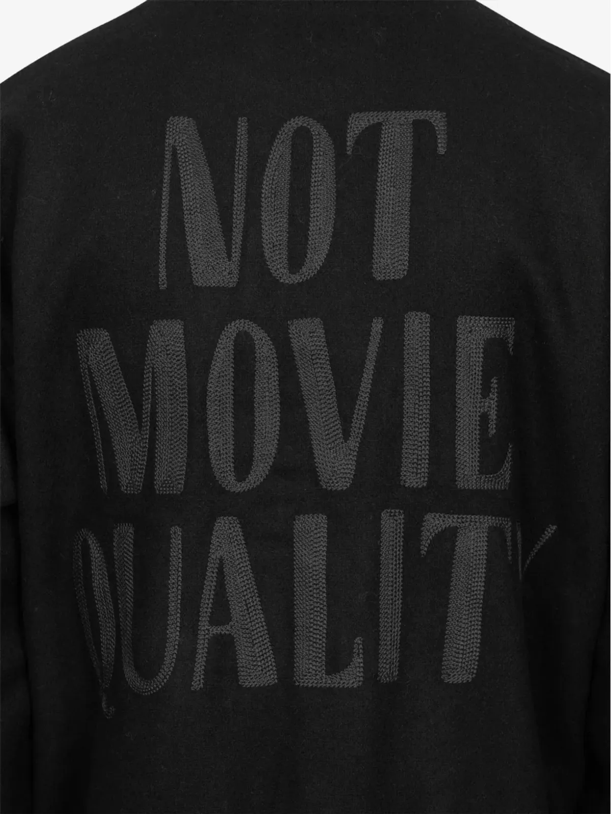 BY PARRA Not Movie Quality varsity jacket - Black - 画像5
