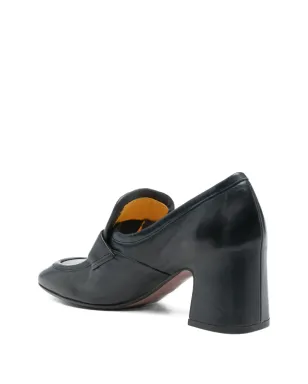 mara bini ブロックヒール レザー ローファー - サムネイル3