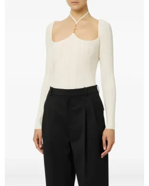Elisabetta Franchi ロングスリーブ リブニット ボディスーツ - サムネイル2