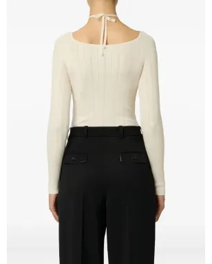 Elisabetta Franchi ロングスリーブ リブニット ボディスーツ - サムネイル3