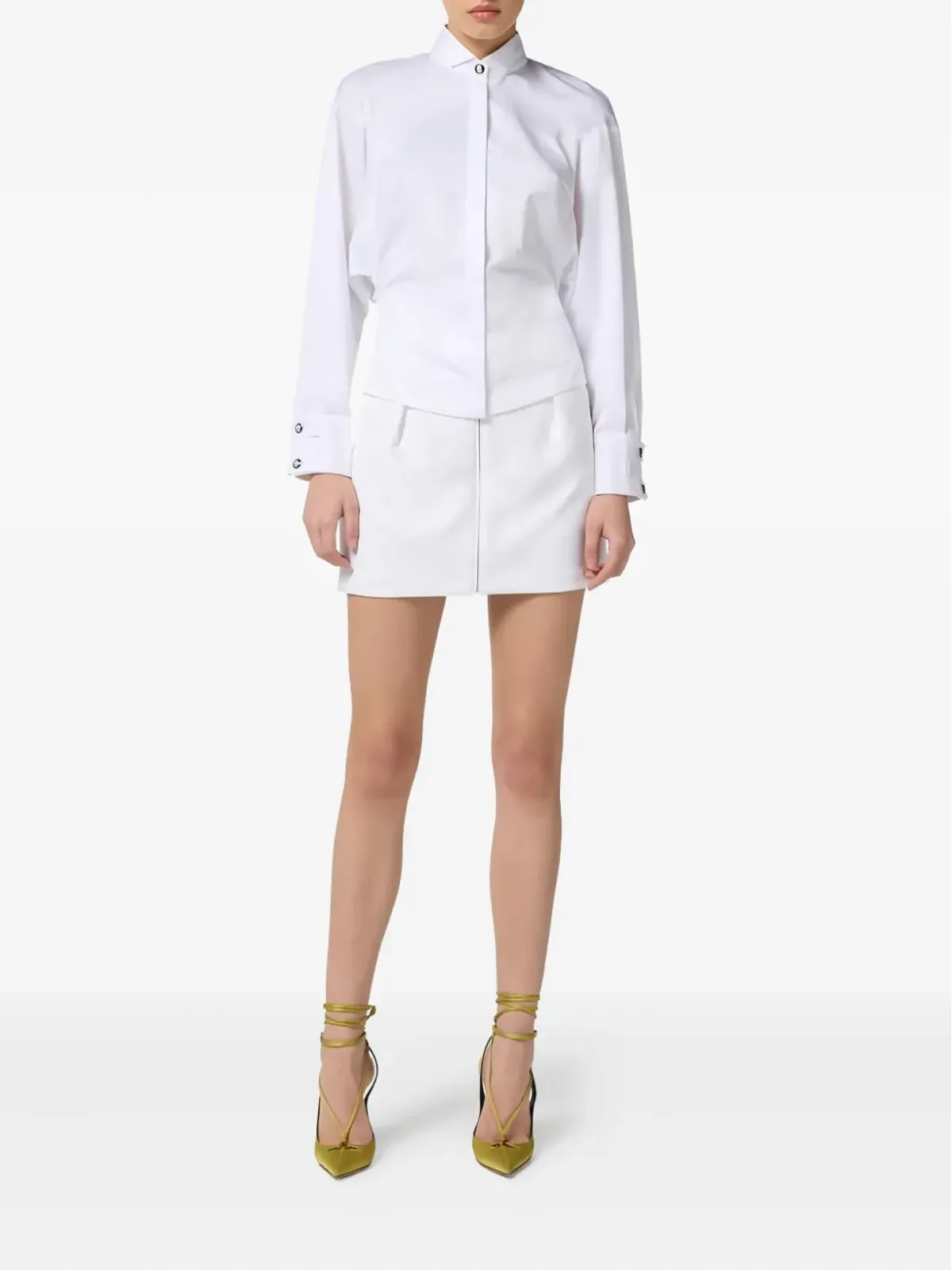 Elisabetta Franchi ウィングカラーシャツ ホワイト - 画像2