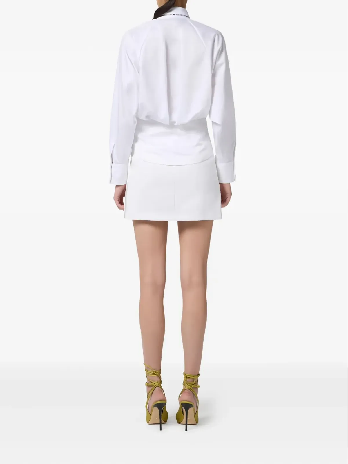 Elisabetta Franchi ウィングカラーシャツ ホワイト - 画像3