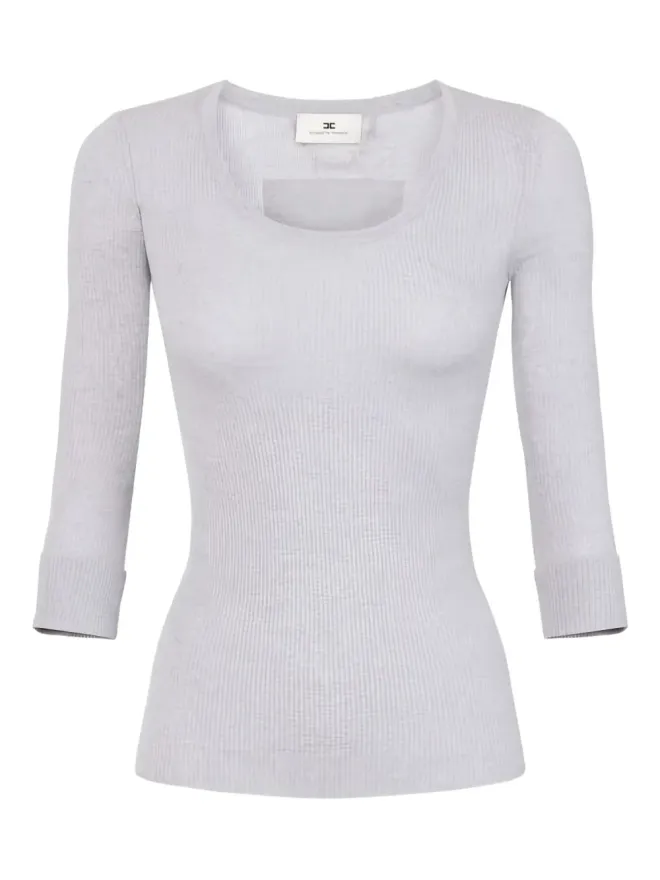 Elisabetta Franchi Elisabetta Franchi リブニットトップの商品画像
