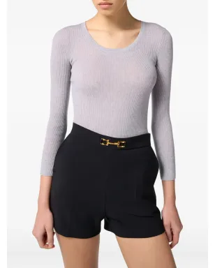 Elisabetta Franchi リブニットトップ - サムネイル4