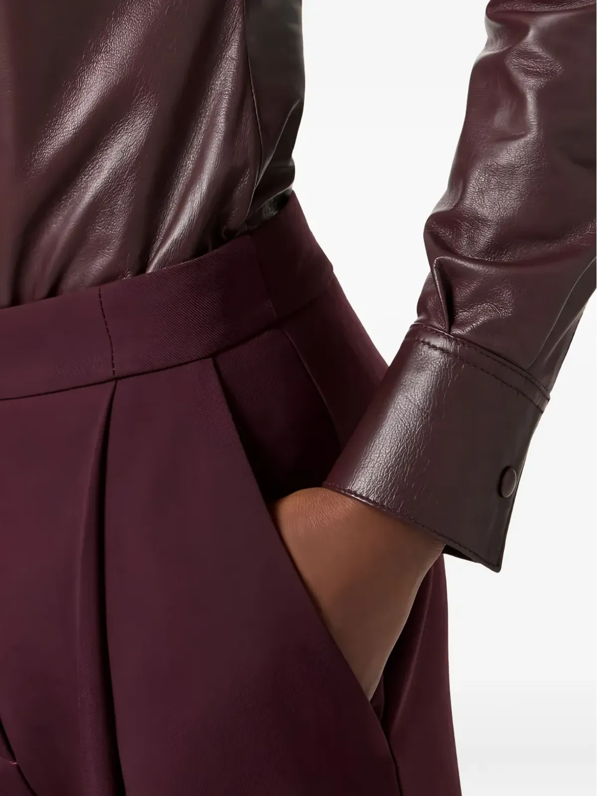 Elisabetta Franchi ボタン留めシャツ - レッド - 画像5