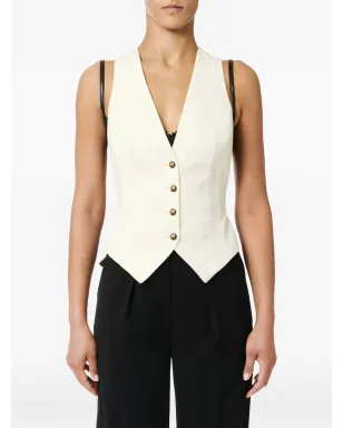 Elisabetta Franchi ゴム入りウエストベスト - ネュートラルカラー - サムネイル2