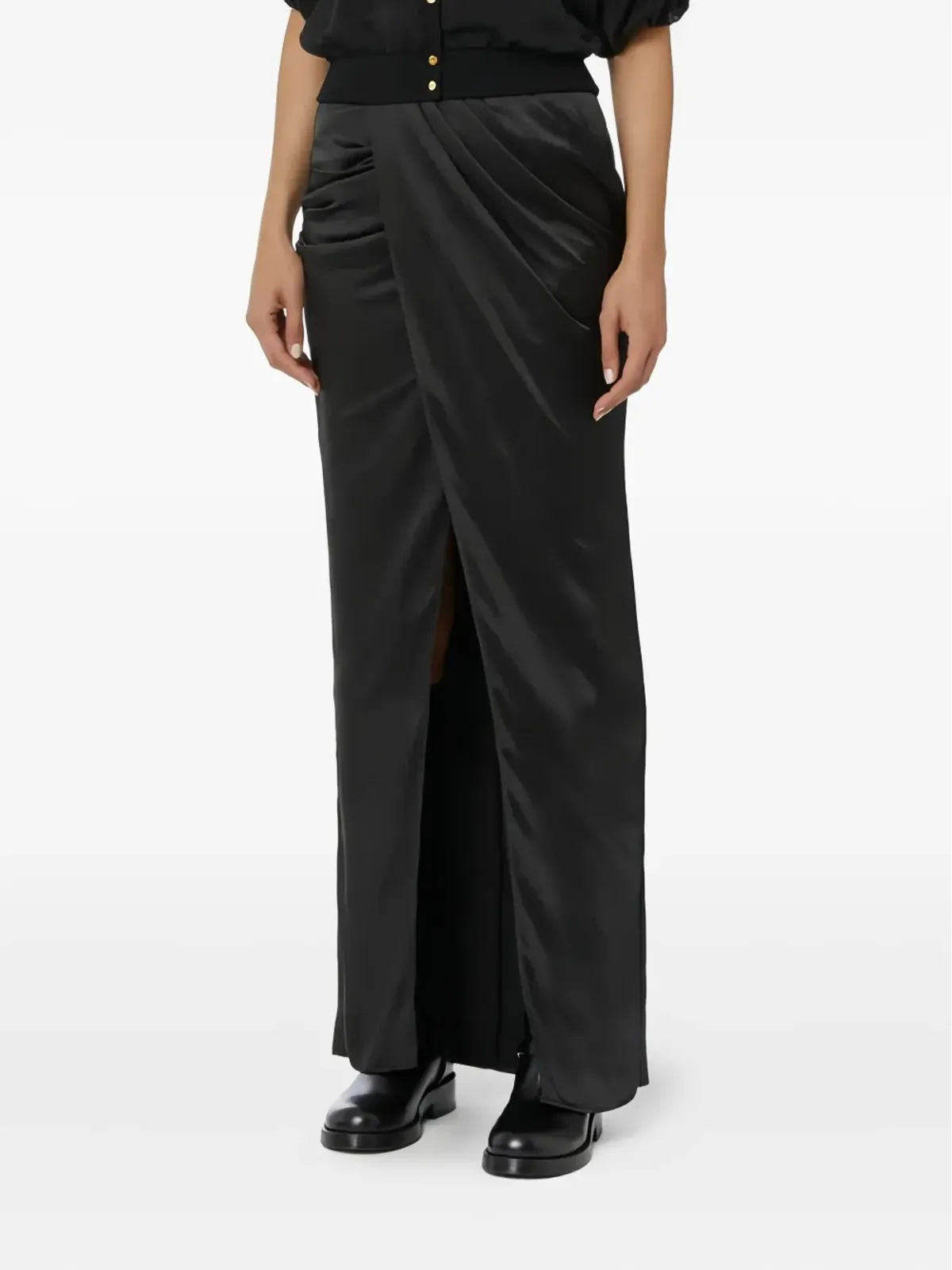 Elisabetta Franchi スリット入りマキシスカート - 画像2