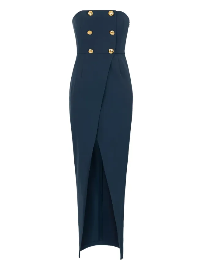 Elisabetta Franchi Elisabetta Franchi ダブルブレスト マキシドレス - ブルーの商品画像